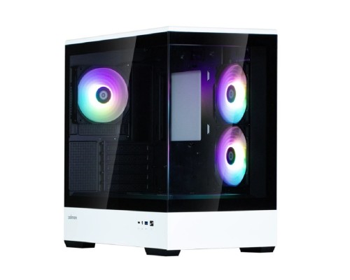 [Корпус] Корпус ZALMAN P30 BW, без БП, боковое окно (закаленное стекло), черно-белый, mATX