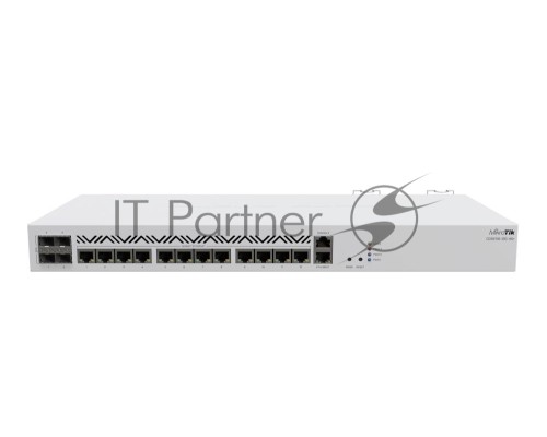 Маршрутизатор Mikrotik CCR2116-12G-4S+ Cloud Core Router 2116-12G-4S+ with Amazon Annapurna Labs Alpine v3 AL73400 CPU (16-cores, 2GHz per core), 16GB RAM, 4xSFP+ cage, 13xGbit LAN, M.2 PCIe slot, RouterOS L6, 1U rackmount case, Dual PSU