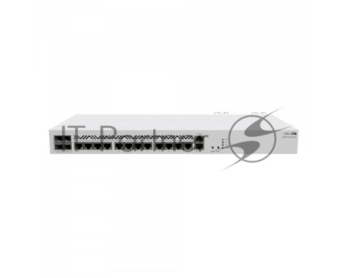 Маршрутизатор Mikrotik CCR2116-12G-4S+ Cloud Core Router 2116-12G-4S+ with Amazon Annapurna Labs Alpine v3 AL73400 CPU (16-cores, 2GHz per core), 16GB RAM, 4xSFP+ cage, 13xGbit LAN, M.2 PCIe slot, RouterOS L6, 1U rackmount case, Dual PSU