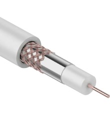 Rexant (01-2651) Кабель коаксиальный RG-59U, 75Ом, Cu/Al/Cu, 64%, 305м, INDOOR, белый