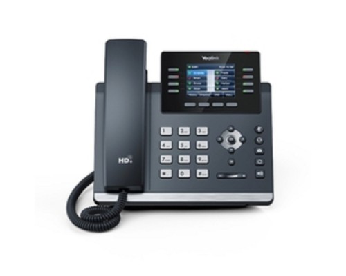 [VoIP-телефон] YEALINK SIP-T44W, 12 аккаунтов, 2 порта USB, Wi-Fi, цветной экран 2.8