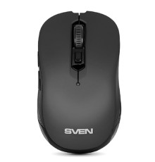 Беспроводная мышь SVEN RX-560SW чёрная (бесшумн. кл. 5+1кл. 800-1600DPI, Soft Touch, блист)