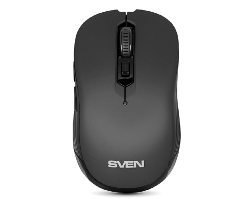 [Мышь] Беспроводная мышь SVEN RX-560SW чёрная (бесшумн. кл. 5+1кл. 800-1600DPI, Soft Touch, блист)