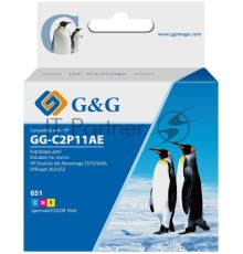 Картридж струйный G&G GG-C2P11AE 651 многоцветный (18мл) для HP DeskJet 5575/5645