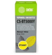 Чернила Cactus CS-BT5000Y BT5000Y желтый 48ml для Brother HL-T4000DW, DCP-T510W, DCP-T710W, MFC-T810