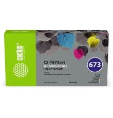 Чернила Cactus CS-T673set 673 черный/голубой/пурпурный/желтый/светло-голубой/светло-пурпурный набор