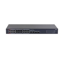 DAHUA DH-CS4228-24GT-240 24-портовый гигабитный PoE коммутатор с функцией облачного управления, 24xRJ45 1Gb PoE, 2xRJ45 1Gb uplink, 2xSFP 1Gb; суммарно 240Вт, коммутация 56 Гбит/с, MAC-таблица 8К