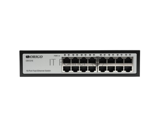 Неуправляемый коммутатор ORIGO OS1216/A1A 16x100Base-TX, корпус металл