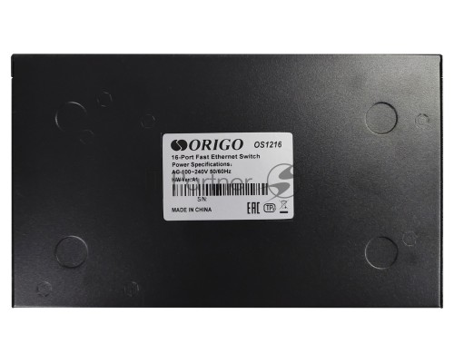 Неуправляемый коммутатор ORIGO OS1216/A1A 16x100Base-TX, корпус металл
