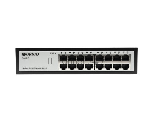 Неуправляемый коммутатор ORIGO OS1216/A1A 16x100Base-TX, корпус металл