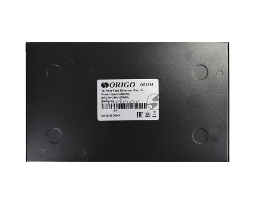 Неуправляемый коммутатор ORIGO OS1216/A1A 16x100Base-TX, корпус металл