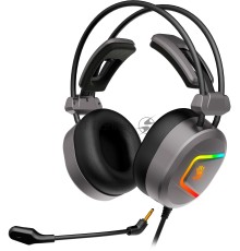 Наушники с микрофоном A4Tech Bloody MC750 серый 2.3м мониторные USB оголовье (MC750 GREY)
