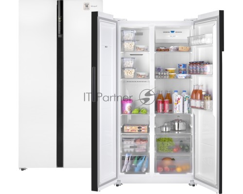 Холодильник Weissgauff WSBS 600 WG NoFrost Inverter 2-хкамерн. белый инвертер Холодильник Weissgauff WSBS 600 WG NoFrost Inverter 2-хкамерн. белый инвертер