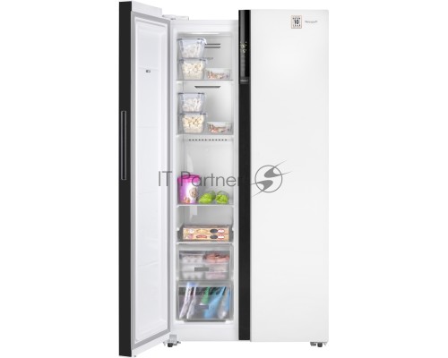 Холодильник Weissgauff WSBS 600 WG NoFrost Inverter 2-хкамерн. белый инвертер Холодильник Weissgauff WSBS 600 WG NoFrost Inverter 2-хкамерн. белый инвертер