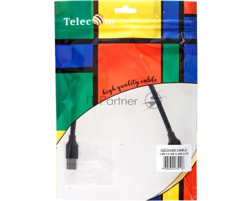 Кабель соединительный Telecom TUS715-0.3M USB3.0 Am-Am 0.3m Telecom (TUS715-0.3M)