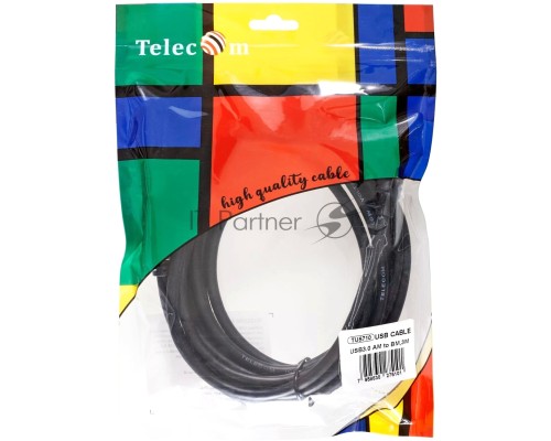 Кабель соединительный Telecom TUS710-3M USB3.0 Am/Bm 1,8m