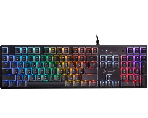 Клавиатура A4Tech Bloody S510RP механическая черный USB for gamer LED