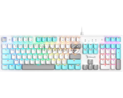 Клавиатура A4Tech Bloody S510R механическая белый USB for gamer LED