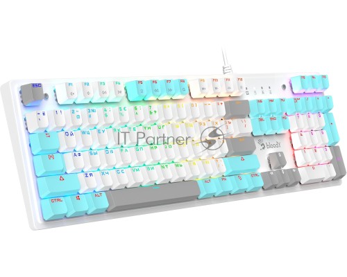 Клавиатура A4Tech Bloody S510R механическая белый USB for gamer LED