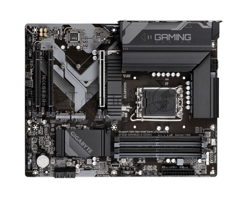 Материнская плата Gigabyte B760 GAMING X DDR4, LGA 1700, Intel B760, 4xDDR4, 4xSATA, 3xM.2, 1xPCI-E 4.0 x16, 2xPCI-E 3.0 x1, 1xHDMI, 1xDP, 1x 2.5Gb LAN, 1xUSB 3.2 Gen 2, 2xUSB-A 3.2 Gen 1, 5xUSB-A 2.0, 6x3.5 мм, 7.1, ATX