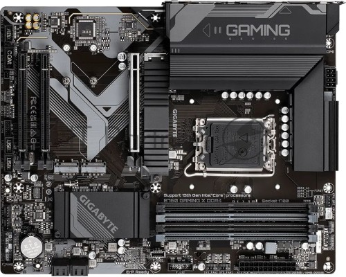 Материнская плата Gigabyte B760 GAMING X DDR4, LGA 1700, Intel B760, 4xDDR4, 4xSATA, 3xM.2, 1xPCI-E 4.0 x16, 2xPCI-E 3.0 x1, 1xHDMI, 1xDP, 1x 2.5Gb LAN, 1xUSB 3.2 Gen 2, 2xUSB-A 3.2 Gen 1, 5xUSB-A 2.0, 6x3.5 мм, 7.1, ATX