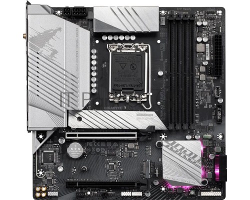 Материнская плата Gigabyte B760M AORUS ELITE AX, LGA 1700, Intel B760, 4xDDR5, 4xSATA, 2xM.2, 1xPCI-E 4.0 x16, 1xPCI-E 4.0 x4, 1xHDMI, 1xDP, 1x 2.5Gb LAN, 1xUSB 3.2 Gen 2, 3xUSB-A 3.2 Gen 1, 4xUSB-A 2.0, 2x3.5 мм, 7.1, Micro-ATX