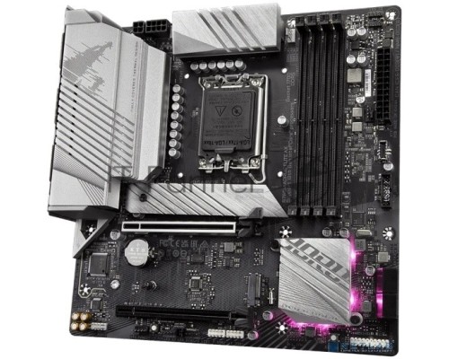 Материнская плата Gigabyte B760M AORUS ELITE AX, LGA 1700, Intel B760, 4xDDR5, 4xSATA, 2xM.2, 1xPCI-E 4.0 x16, 1xPCI-E 4.0 x4, 1xHDMI, 1xDP, 1x 2.5Gb LAN, 1xUSB 3.2 Gen 2, 3xUSB-A 3.2 Gen 1, 4xUSB-A 2.0, 2x3.5 мм, 7.1, Micro-ATX