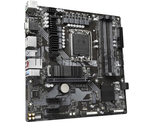 Материнская плата GIGABYTE B760M DS3H DDR4, LGA 1700, Intel B760, 4xDDR4, 4xSATA, 2xM.2, 1xPCI-E 4.0 x16, 2xPCI-E x1, 1xHDMI, 1xDP, 1xVGA, 1x 2.5Gb LAN, 3xUSB-A 3.2 Gen 1, 1xUSB-C 3.2 Gen 2, 2xUSB-A 2.0, 3x3.5 мм, 7.1, Micro-ATX