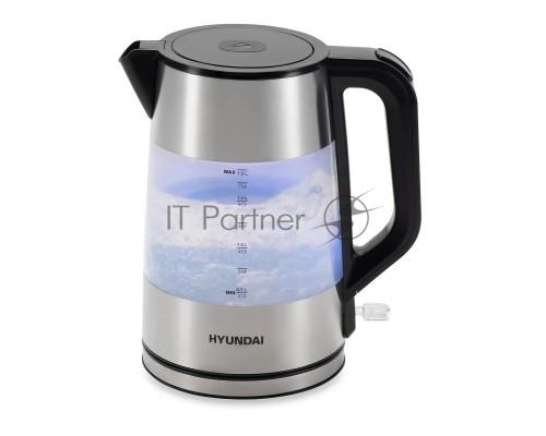 Чайник электрический Hyundai HYK-P4026 2л. 2200Вт черный (корпус: пластик)