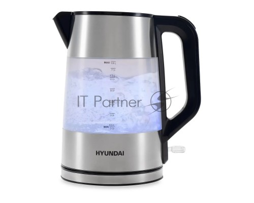 Чайник электрический Hyundai HYK-P4026 2л. 2200Вт черный (корпус: пластик)