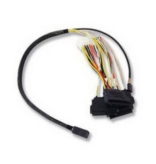 Кабель ACD-SFF8643-SAS8482SB-10M/ CBL-8643-848210, INT, SFF8643-to-4*SFF8482 ( HDmSAS -to- 4*SAS internal cable) 100cm (аналог LSI00412, 2280100-R) (6705049) 