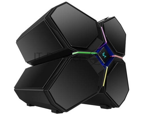 Корпус Deepcool QUADSTELLAR INFINITY Black, 6 боковых панелей из зак. стекла, EATX, без БП