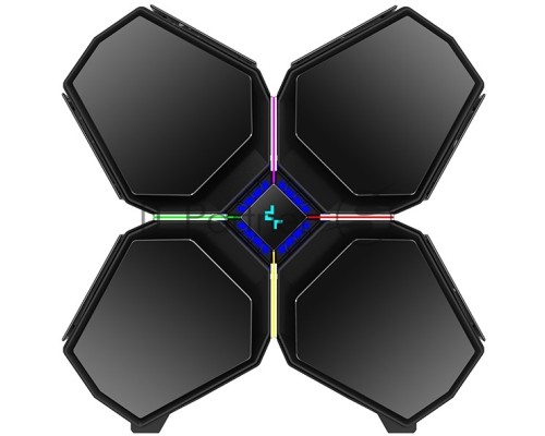 Корпус Deepcool QUADSTELLAR INFINITY Black, 6 боковых панелей из зак. стекла, EATX, без БП