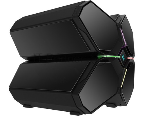 Корпус Deepcool QUADSTELLAR INFINITY Black, 6 боковых панелей из зак. стекла, EATX, без БП