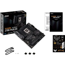 Материнская плата ASUS TUF GAMING Z790-PLUS D4, LGA 1700, Intel Z790, 4xDDR4, 4xSATA, 4xM.2, 1xPCI-E 5.0 x16, 1xPCI-E 4.0 x4, 2xUSB-A 3.2 Gen 2, 4xUSB-A 3.2 Gen 1, 1xUSB-C 3.2 Gen 2, 1xUSB-C 3.2 Gen 2x2, 1x2.5Gb LAN, 5x3.5 мм, 7.1, Standard-ATX