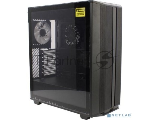 Компьютерный корпус GameMax Precision COC Black (T808) (ATX, Черн, 2*USB 3.0, Зак.стекло, 1*120мм+ COC, без БП)