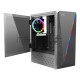 Корпус Ginzzu SL200 FAN Rear 12CM LED  1*USB 3.0,1*USB 2.0,AU Window