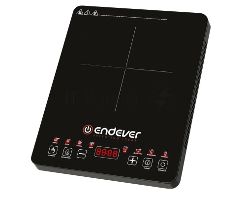 Индукционная плитка Endever Skyline IP-58, черный, мощность 2000 Вт, диаметр посуды 12-28 см, 8 авто программ