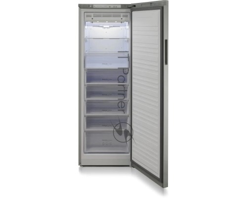 Морозильная камера Бирюса Б-C6047SN, серый металлопласт, 280л, 8 ящиков