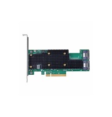 HBA-адаптер Broadcom 9600-16i SGL (05-50111-00)  PCIe v4 x8 LP, Tri-Mode SAS/SATA/NVMe 24G HBA, 16port (2*int SFF8654), SAS4016 IOC, RTL 