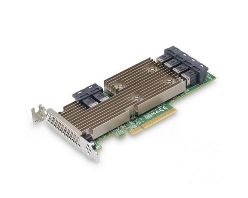 [Контроллер] HBA-адаптер Broadcom 9305-24i SGL (05-25699-00 / 03-25699-02007) PCIe 3.0 x8 LP, SAS/SATA 12G HBA, 24port(6*int SFF8643), 3224 IOC