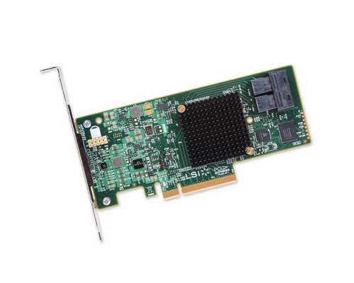 [Контроллер] RAID-контроллер Broadcom 9341-8i SGL (LSI00407 / 05-26106-00)  PCIe 3.0 x8 LP, SAS/SATA 12G, RAID 0,1,5,10,50, 8port(2*int SFF8643), 3008ROC, (003112) 