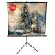 Экран Sakura 200x200см TriScreen 1:1 напольный рулонный белый  111' Matt White (MW), черный корпус