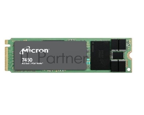 Накопитель SSD Micron 7450 PRO, 480GB, M.2(22x80mm), NVMe, PCIe 4.0 x4, 3D TLC, R/W 5000/700MB/s, IOPs 280 000/40 000, TBW 800, DWPD 1 (12 мес.)