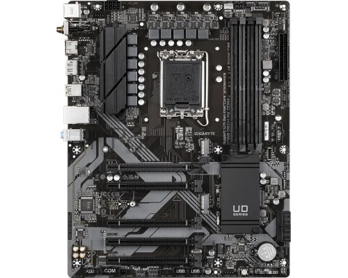 Материнская плата GIGABYTE B760 DS3H AX DDR4, LGA 1700, Intel B760, 4xDDR4, 4xSATA, 2xM.2, 1xPCI-E 4.0 x16, 4xPCI-E 3.0 x1, 1xHDMI, 1xDP, 1x 1Gb LAN, 4xUSB-A 2.0, 1xUSB-A 3.2 Gen 2, 1xUSB-C 3.2 Gen 2, 3x3.5 мм, 7.1, ATX.