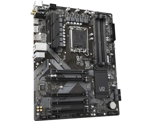 Материнская плата GIGABYTE B760 DS3H AX DDR4, LGA 1700, Intel B760, 4xDDR4, 4xSATA, 2xM.2, 1xPCI-E 4.0 x16, 4xPCI-E 3.0 x1, 1xHDMI, 1xDP, 1x 1Gb LAN, 4xUSB-A 2.0, 1xUSB-A 3.2 Gen 2, 1xUSB-C 3.2 Gen 2, 3x3.5 мм, 7.1, ATX.