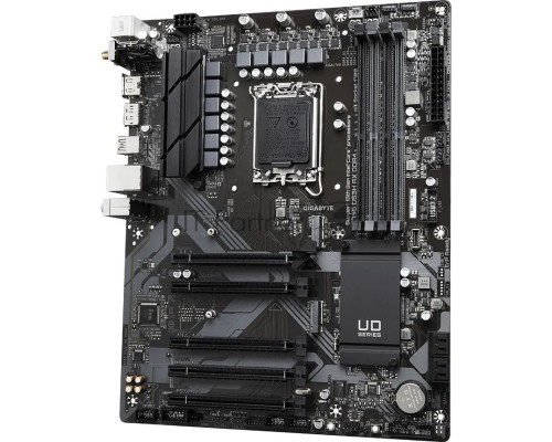 Материнская плата GIGABYTE B760 DS3H AX DDR4, LGA 1700, Intel B760, 4xDDR4, 4xSATA, 2xM.2, 1xPCI-E 4.0 x16, 4xPCI-E 3.0 x1, 1xHDMI, 1xDP, 1x 1Gb LAN, 4xUSB-A 2.0, 1xUSB-A 3.2 Gen 2, 1xUSB-C 3.2 Gen 2, 3x3.5 мм, 7.1, ATX.