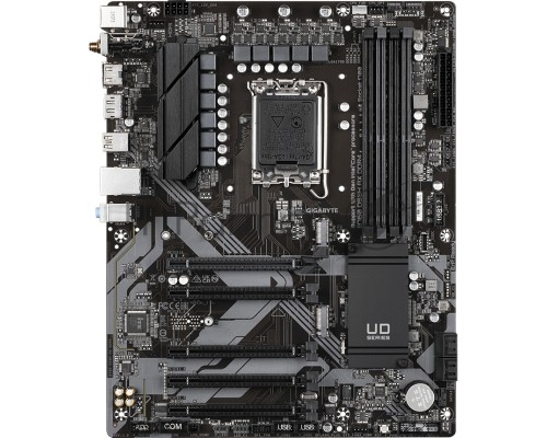 Материнская плата GIGABYTE B760 DS3H AX DDR4, LGA 1700, Intel B760, 4xDDR4, 4xSATA, 2xM.2, 1xPCI-E 4.0 x16, 4xPCI-E 3.0 x1, 1xHDMI, 1xDP, 1x 1Gb LAN, 4xUSB-A 2.0, 1xUSB-A 3.2 Gen 2, 1xUSB-C 3.2 Gen 2, 3x3.5 мм, 7.1, ATX.