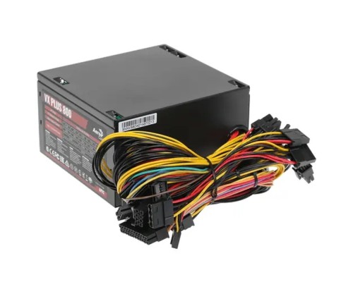 [Блок питания] БП Aerocool VX Plus 800  <ATX12V 2.3, 20+4P, 4+4P, PCIe 6+2P x4, PATA x4, SATA x6, FDD x1>