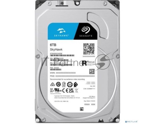 Жесткий диск SATA 6TB 5400RPM 6GB/S 256MB ST6000VX009 SEAGATE